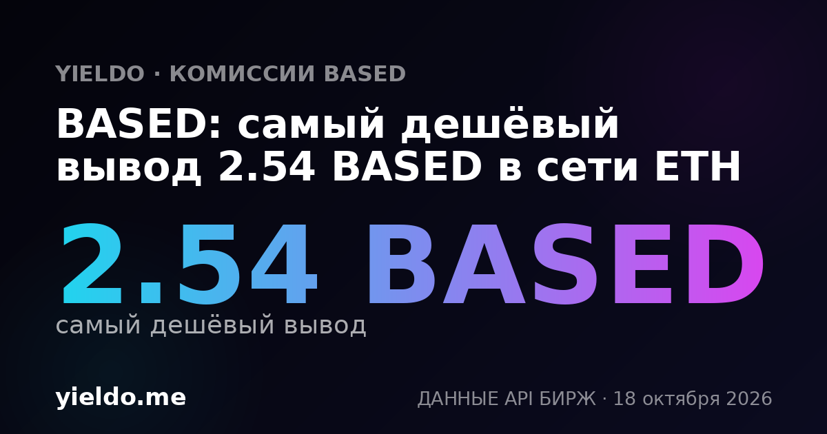 BASED: самый дешёвый вывод 6.5 BASED в сети ETH