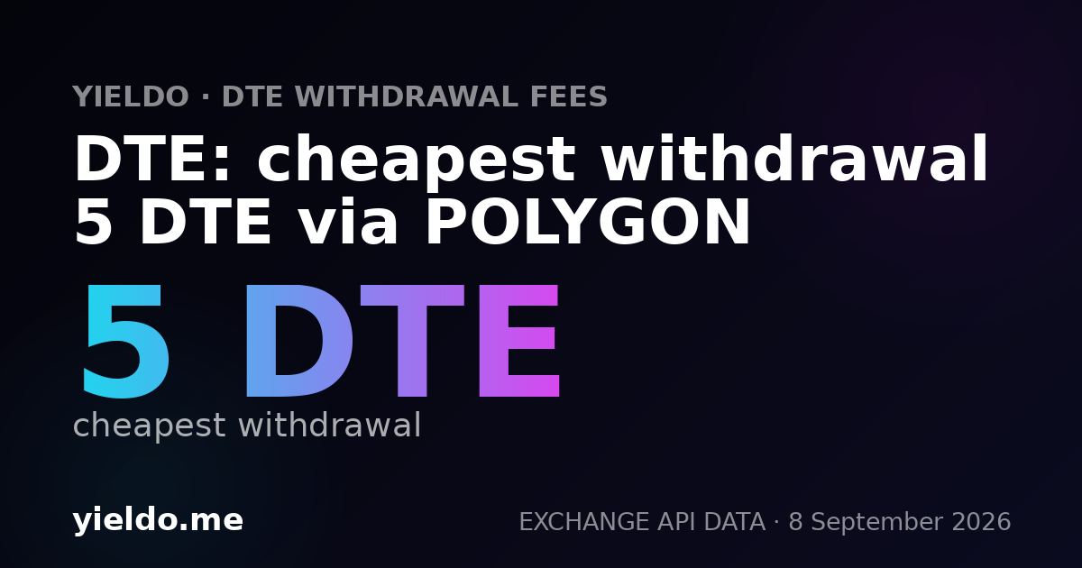 DTE: cheapest withdrawal 5 DTE via POLYGON