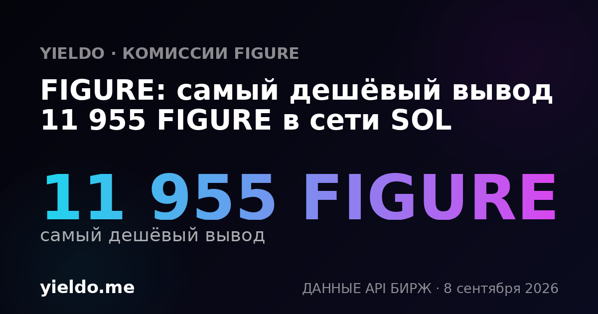 FIGURE: самый дешёвый вывод 11 955 FIGURE в сети SOL