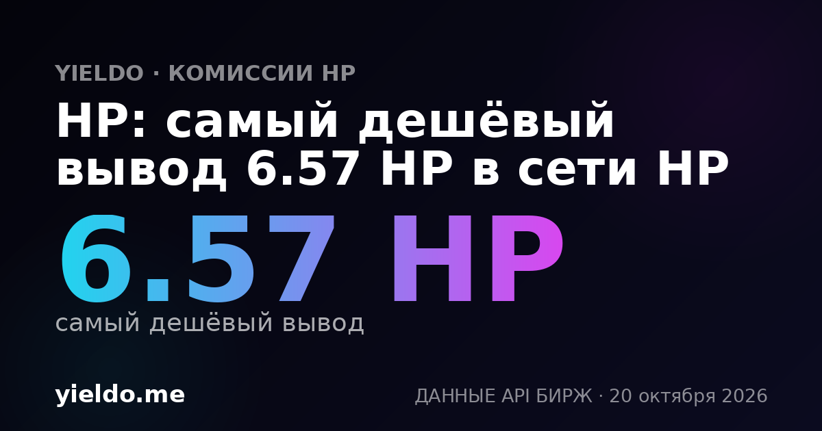 HP: самый дешёвый вывод 6.57 HP в сети HP