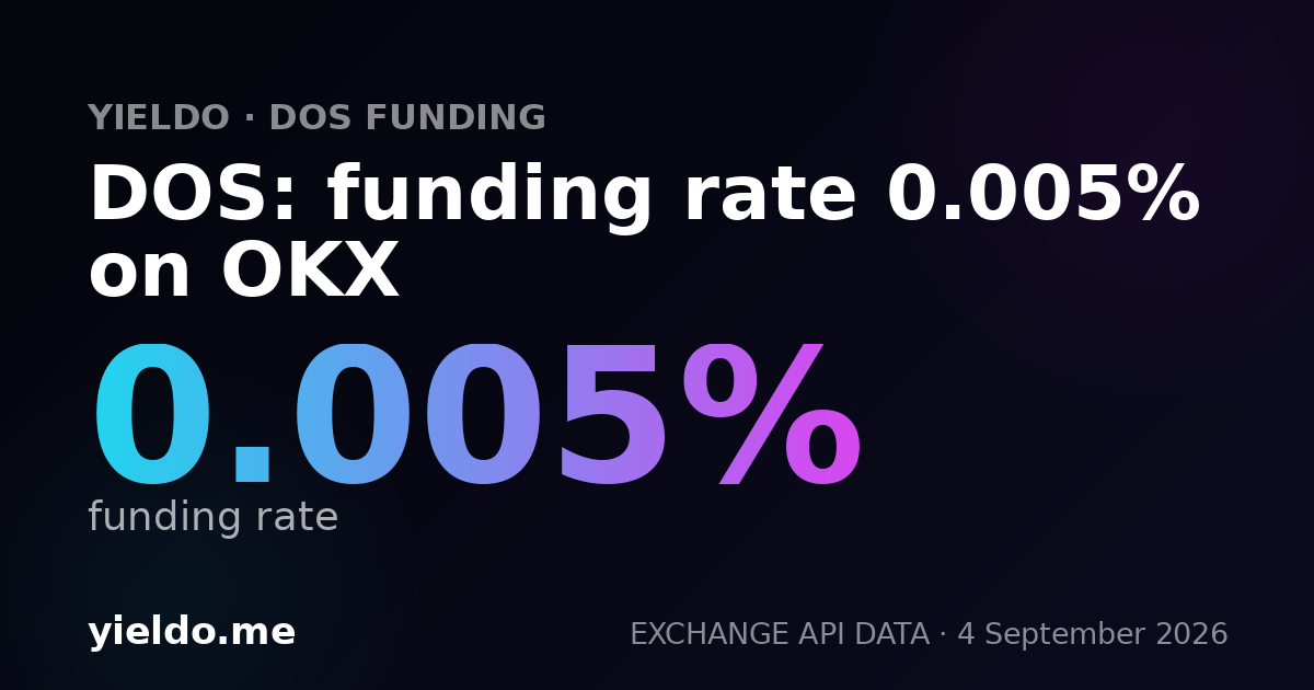 DOS: funding rate 0.005% on OKX