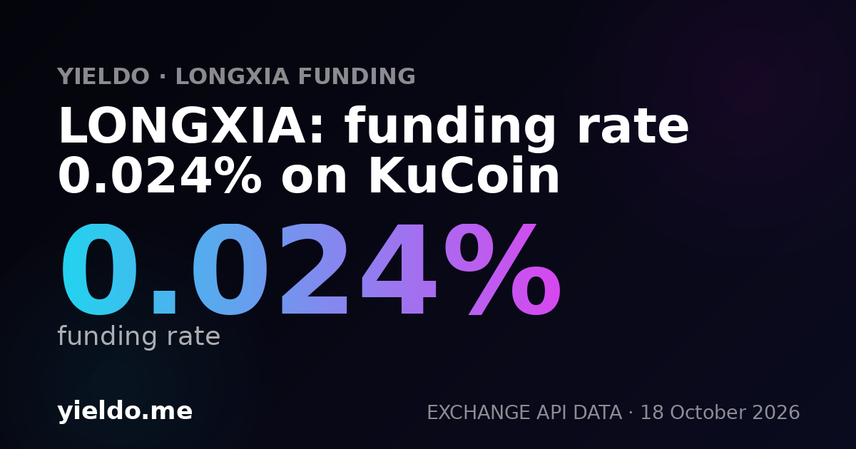 LONGXIA: funding rate 0.005% on Bybit