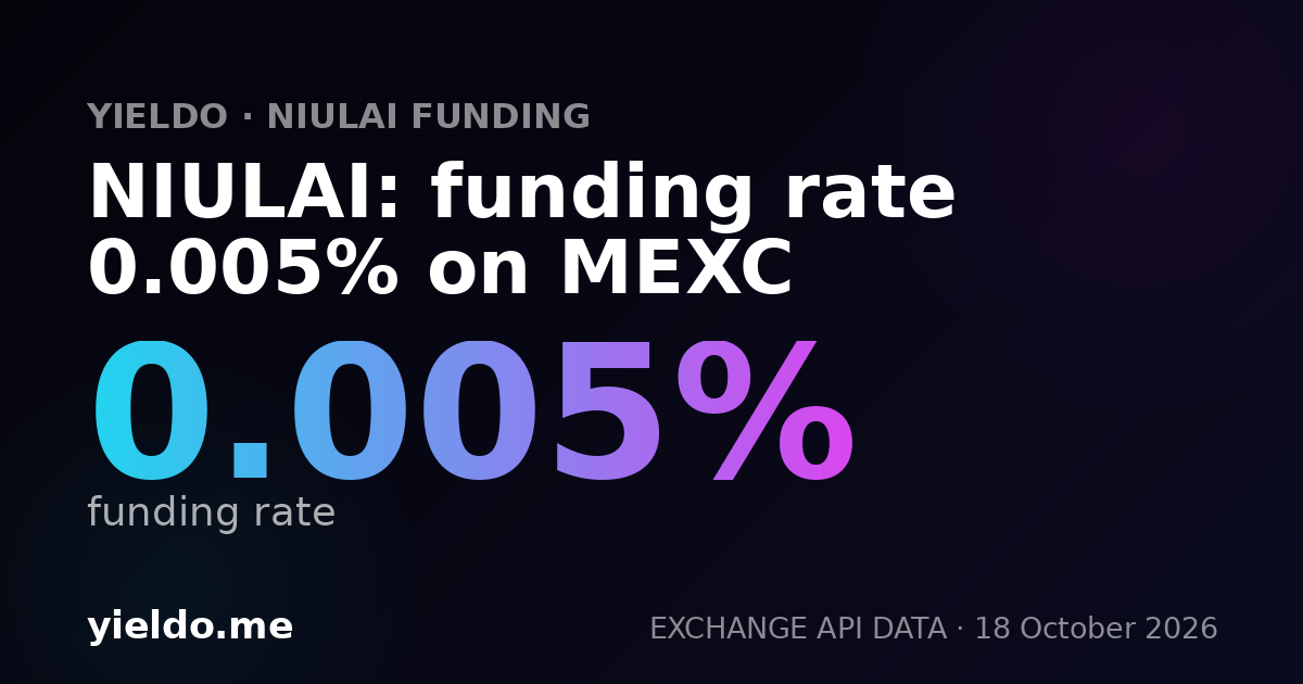 NIULAI: funding rate 0.005% on MEXC