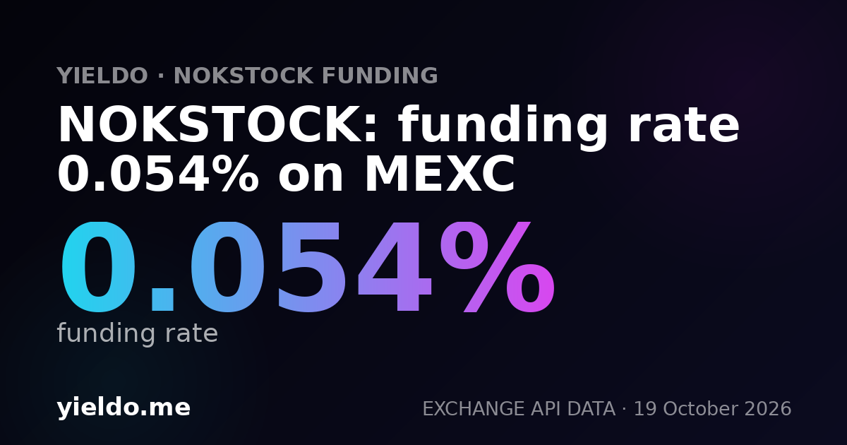 NOKSTOCK: funding rate 0.053% on MEXC