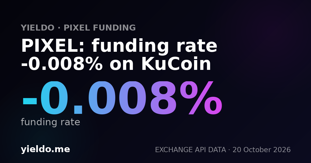 PIXEL: funding rate 0.005% on Bybit