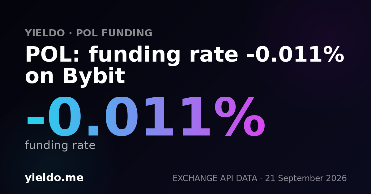 POL: funding rate 0.005% on Binance