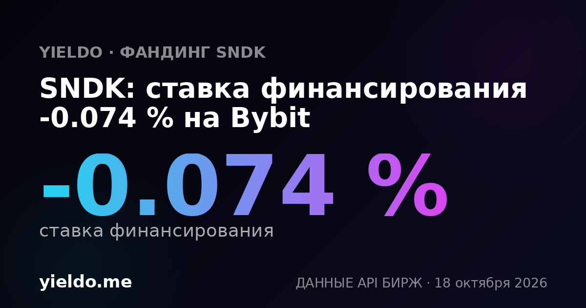 SNDK: ставка финансирования -0.065 % на Bybit