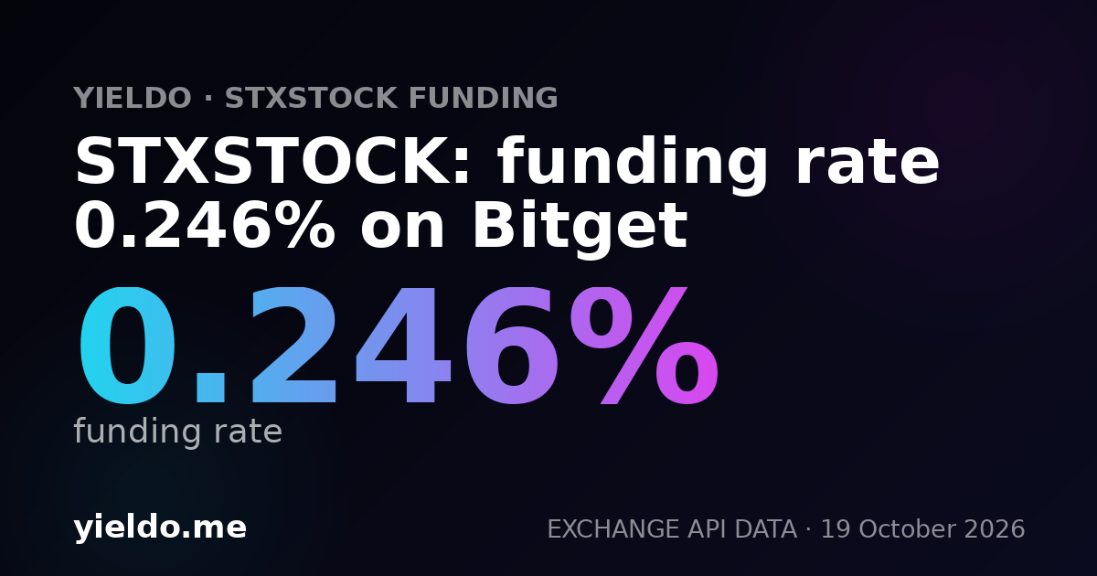 STXSTOCK: funding rate 0.285% on MEXC