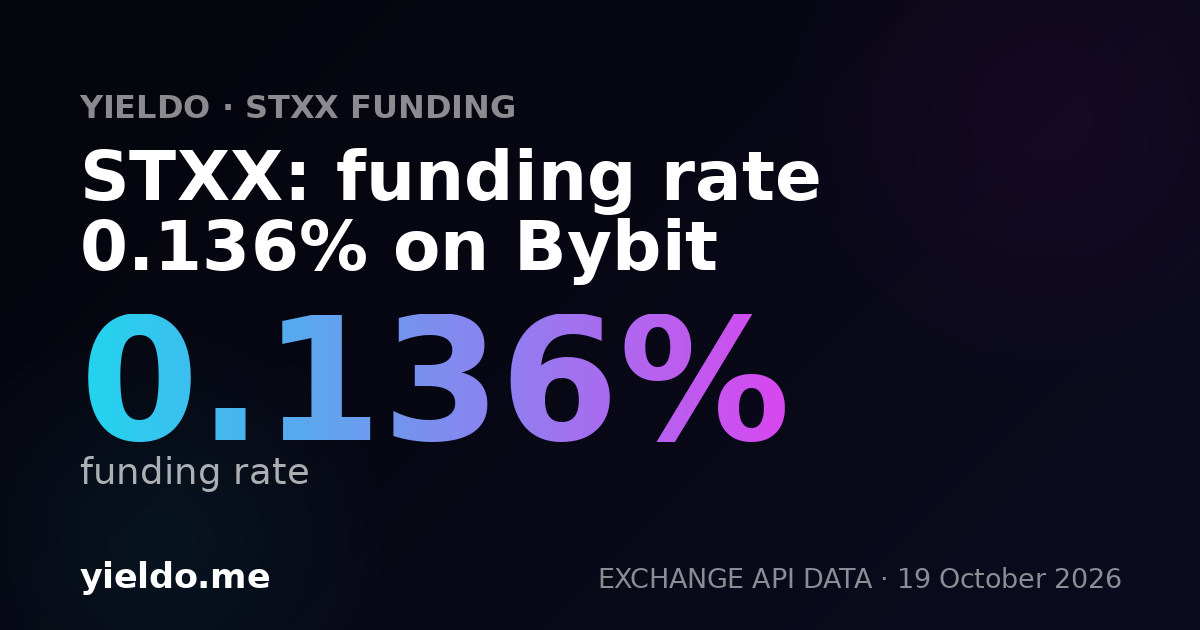 STXX: funding rate -0.038% on Bybit
