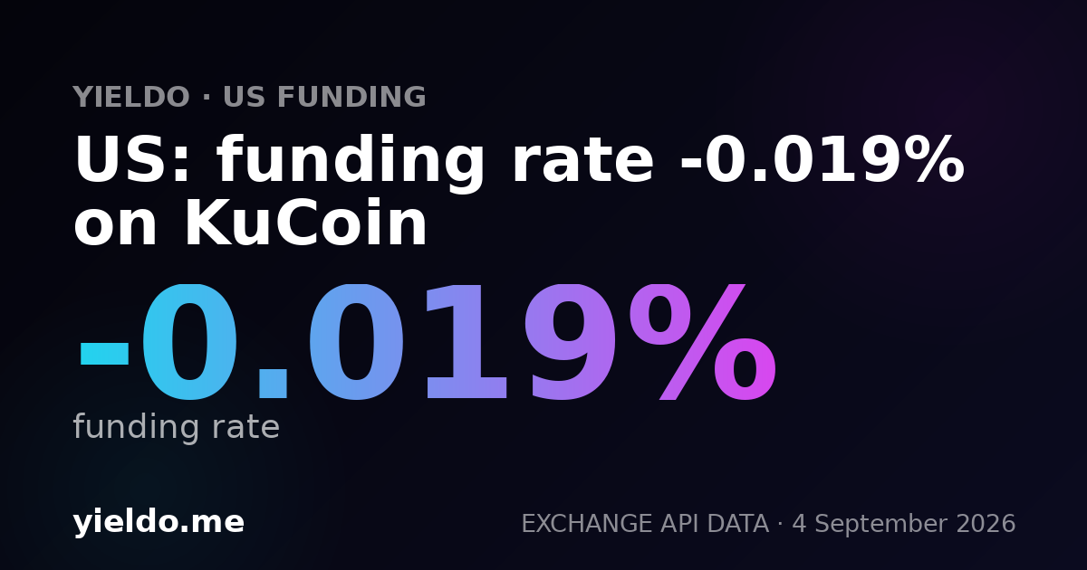 US: funding rate -0.101% on KuCoin