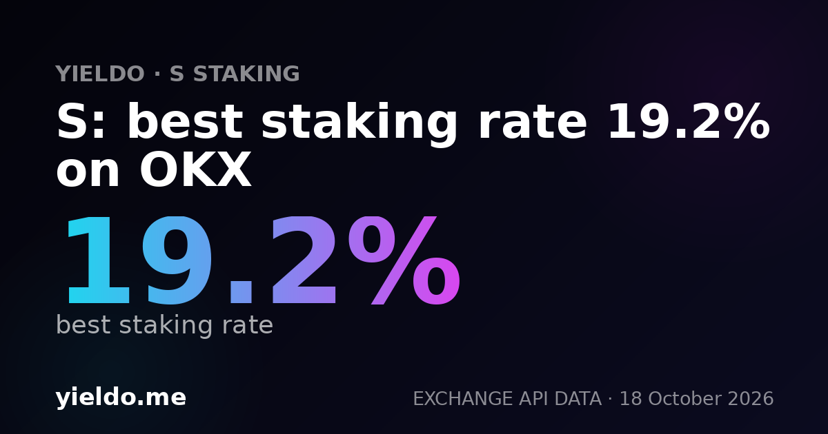 S: best staking rate 17.5% on OKX