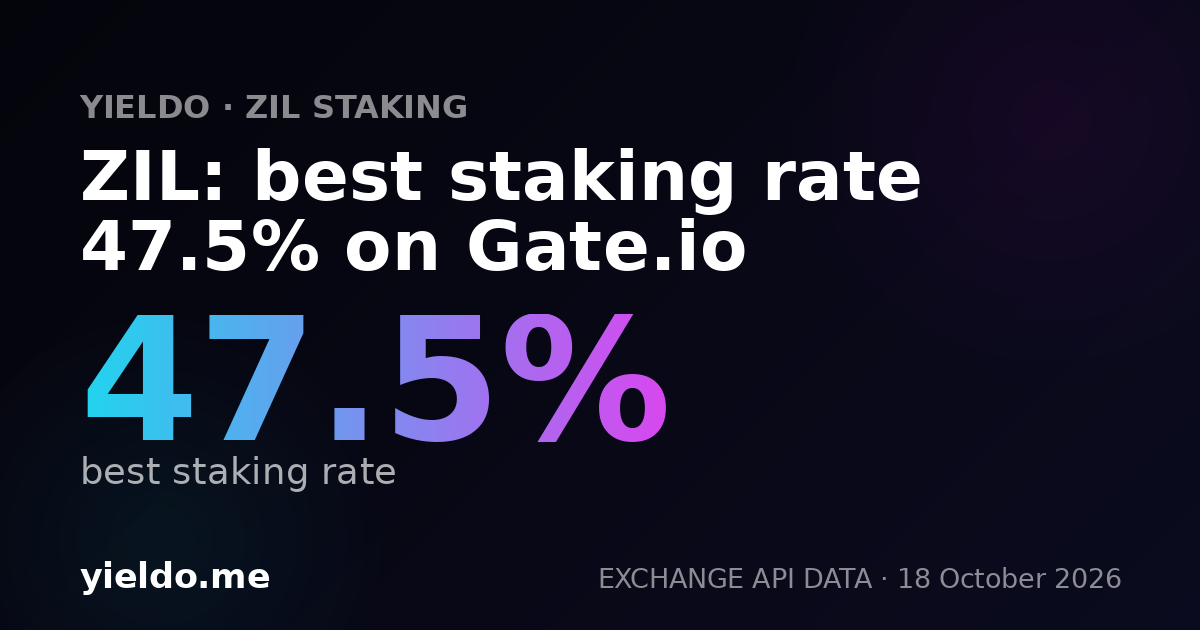 ZIL: best staking rate 49.3% on OKX