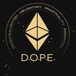 Decentralization obligatory, practicality essential (DOPE) logo