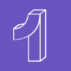 1 (one) (ONE) logo